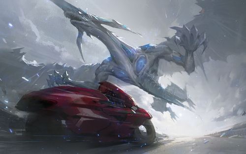 板绘游戏王星尘龙星渣龙厚涂童年回忆