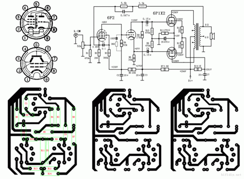 画了张6f26p16p14通用推挽pcb