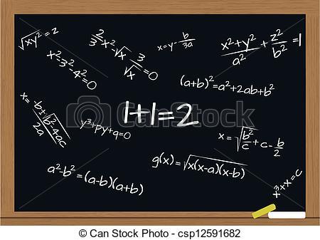 公式, 黑板, 描述, 数学