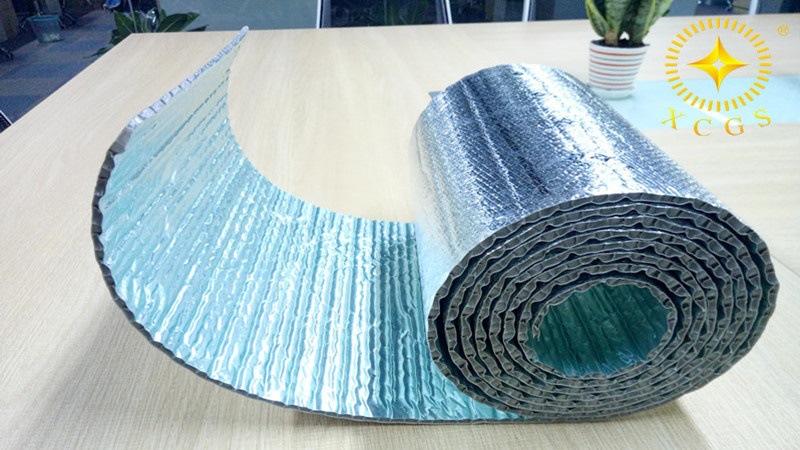 建筑保温隔热材料 双面纯铝贴气泡珠 新型管道纳米气囊隔热层