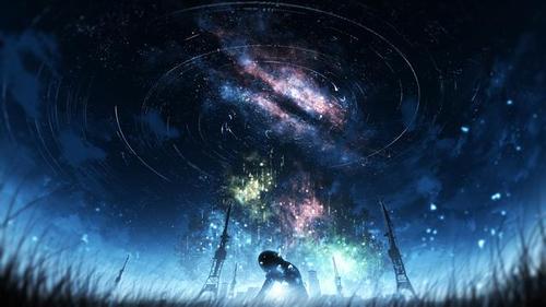 动漫壁纸,头像|p站精选|星空辽阔,世间扑朔