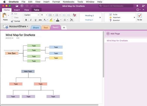 数字笔记思维导图插件 mind map for onenote 11.0.0.