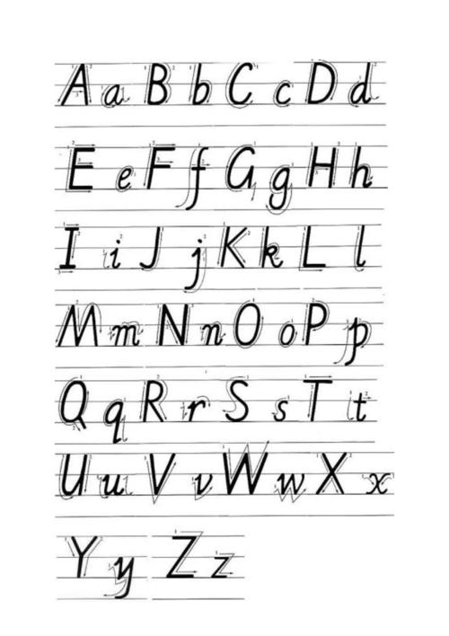 英语26个字母书写笔顺