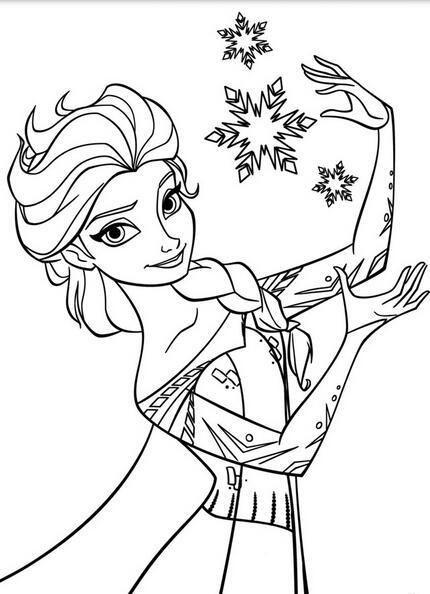 艾莎女王冰雪奇缘艾莎简笔画大全