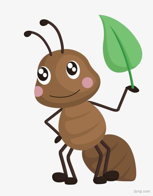 矢量卡通蚂蚁png素材透明免抠图片动植人物