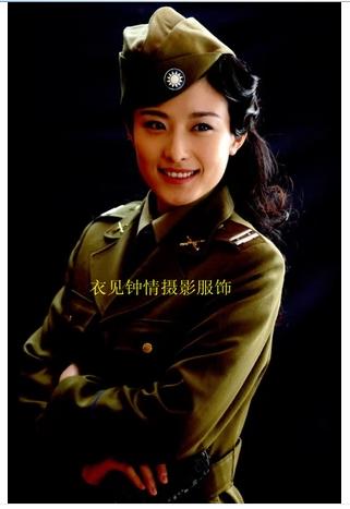 民国军装 军官服 国民党女特务 演出表演服装 伪军服