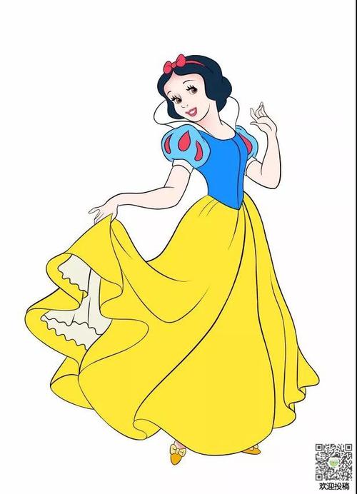 白雪公主简笔画绘画教程