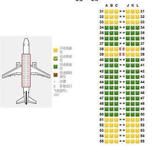 空客320飞机怎么选视野好的座位?