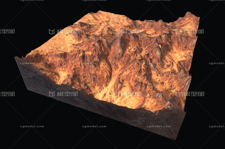031 pbr次世代 火星地形 山谷 沙漠 戈壁 砂岩 山脉 星球 陆地 外星