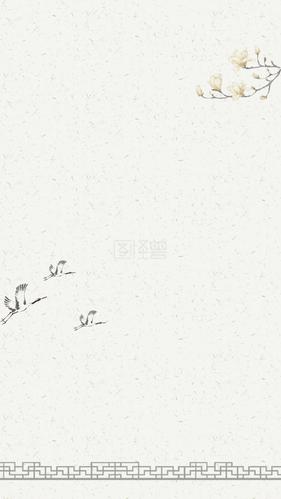 图怪兽原创元素古风中国风风格手机海报-背景素材图片