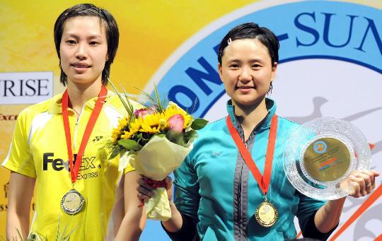 香港羽球赛林丹谢杏芳决赛双告负 陈金王晨夺冠