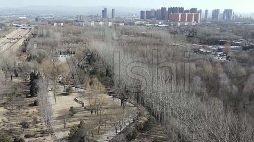 航拍山西太原南寨公园_2160p_3840x2160_高清视频素材下载(编号