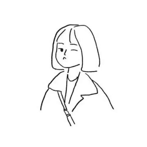 求这种比较简洁活力的漫画&简笔画头像