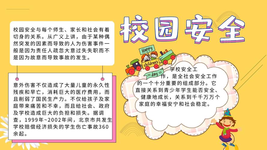 关于校园安全的手抄报