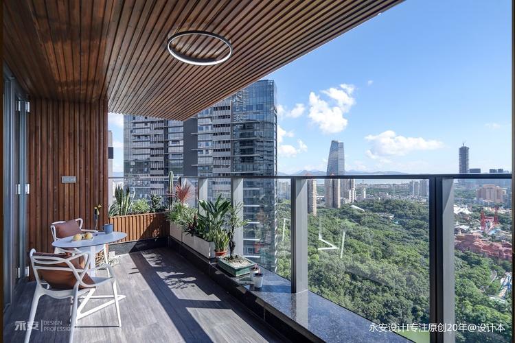 现代简约大阳台装修效果图