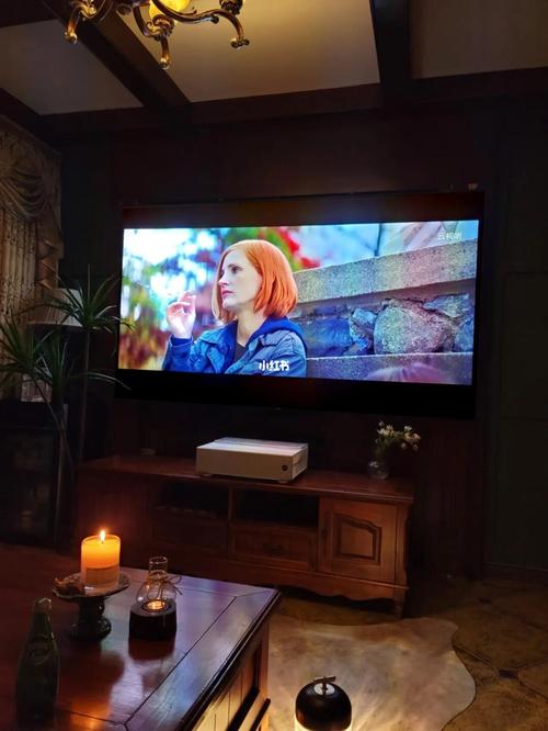 夜晚美式客厅|深陷温柔的自由时光_客厅_复古_电影_电视机_背景墙