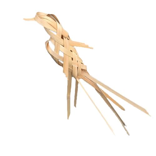 毕业设计幼儿园手工课竹材料 diy 竹工艺品手工竹编小鸟竹篾 竹老爹