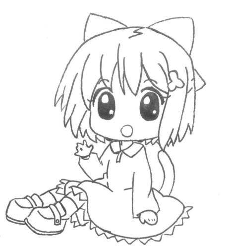 动漫绘画高手进,寻找q版女生图片