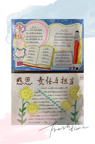 生命成长 责任担当——河北小学六年级部心理手抄报集锦