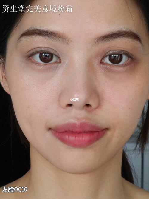 资生堂完美意境粉霜96黄二白素颜试色功课_粉霜_遮瑕_自然妆_试色