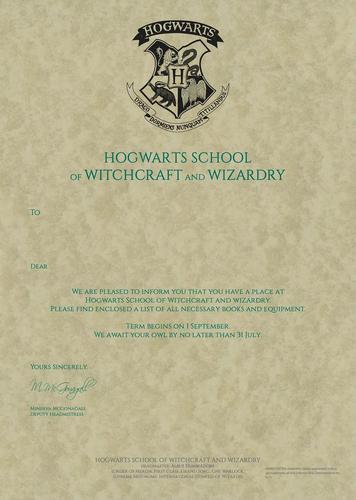 你的霍格沃茨入学通知书到了!请查收