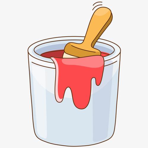 关键词 : 刷子,卡通手绘,装饰图,油漆桶,红油漆,卡通桶