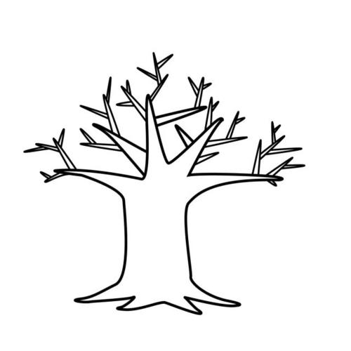 树干简笔画画法步骤教程 树干怎么画?