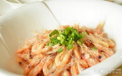 葱油海白虾