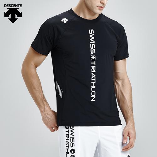 descente迪桑特男子瑞士铁人三项国家队短袖t恤d7221rts26