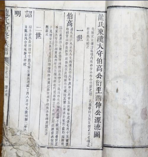 江西永新《龙氏重修族谱》乾隆年修