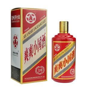 茅台镇酱香型白酒 53°爽爽小国酒生肖瓶纯粮酿造老酒500mlx6瓶装