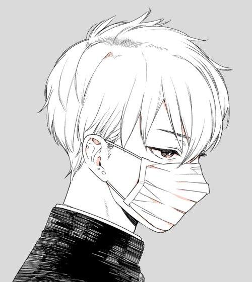 简笔画二次元男生头像图片大全