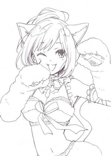 绘画线稿 动漫 二次元 偶像大师灰姑娘女孩图片id38645084 by畩
