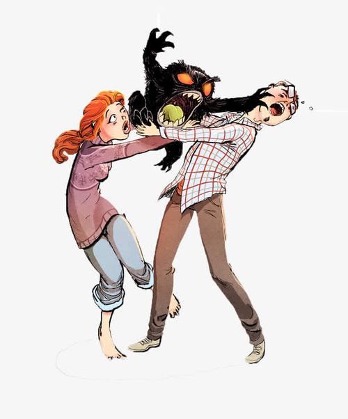 关键词 : 打人,怪兽,男女,黑色漫画,动漫