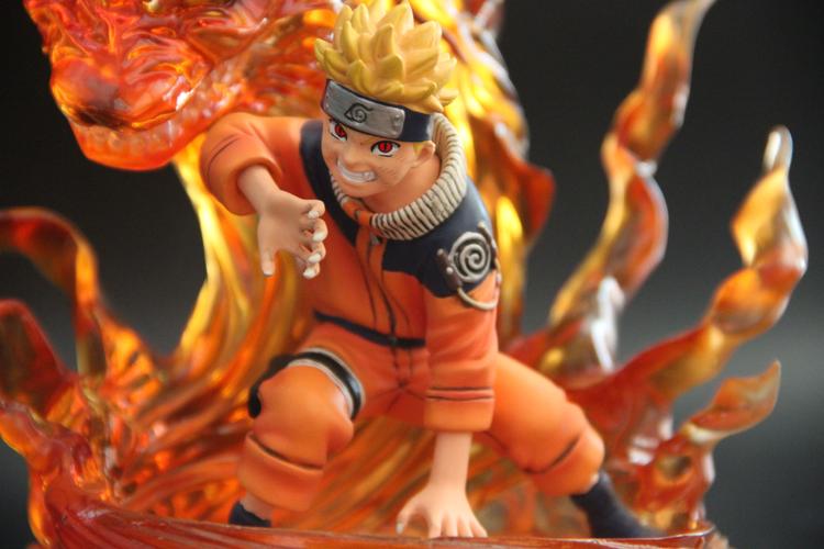 日本动漫模型naruto火影忍者漩涡鸣人九尾鸣人pu树脂gk手办摆件