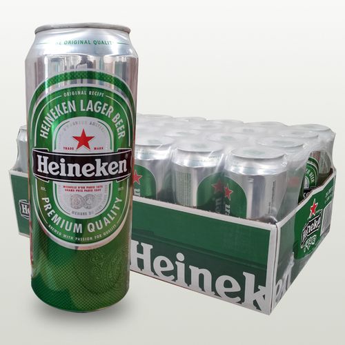 荷兰原装进口啤酒海尼根易拉罐heineken/喜力啤酒500ml*24罐包邮
