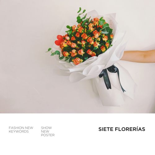 韩式清新泡泡多头玫瑰蔷薇花束毕业季送闺蜜爱人礼物长沙同城鲜花