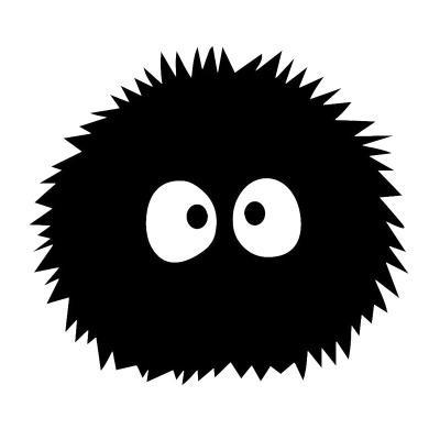 《千与千寻》中的动漫角色,是一个毛茸茸的黑色小煤球,因形象语言生动