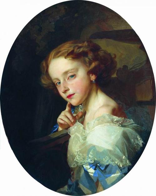 伊万·库兹米奇·马卡洛夫,古典唯美儿童油画肖像作品赏析