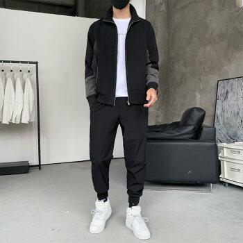 一套搭配帅气卫衣男士新款春秋冬季衣服男外套以纯李宁安踏耐克