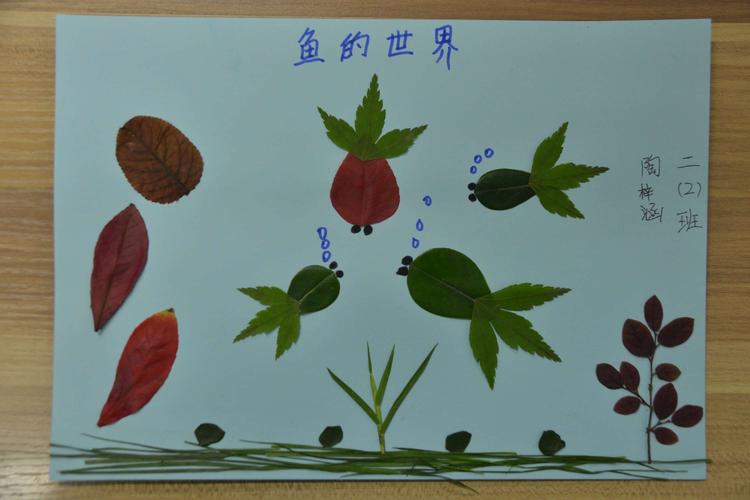 小小树叶 精彩世界 ——二年级树叶画展示