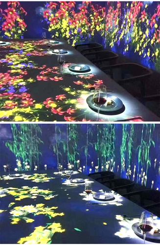 沉浸式5d光影全息餐厅宴会厅投影裸眼3d全景酒吧ktv多通道投影