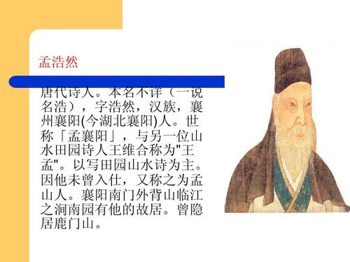 孟浩然简介ppt