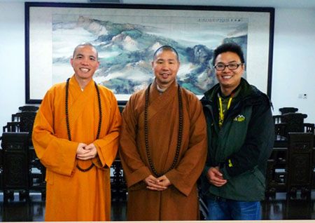 河南洛阳白马寺方丈印乐法师参访湖南南岳福严寺