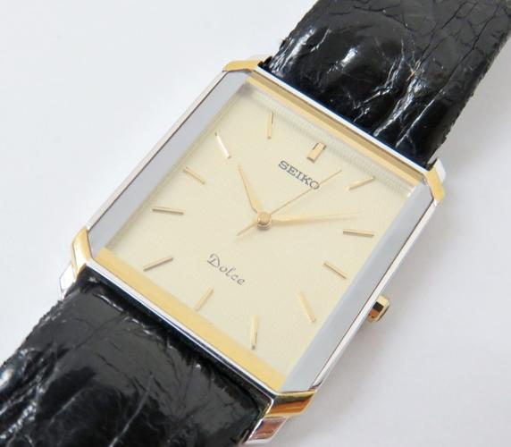 a098◆seiko dolce セイコー ドルチェ 5s21-5a20 スクエアケース ク