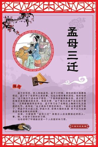 孟母三迁设计图__展板模板_广告设计