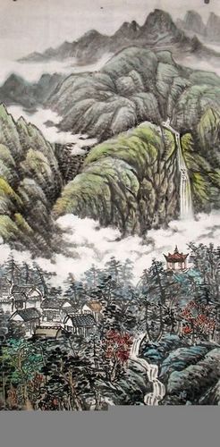 刘永新山水画作品1