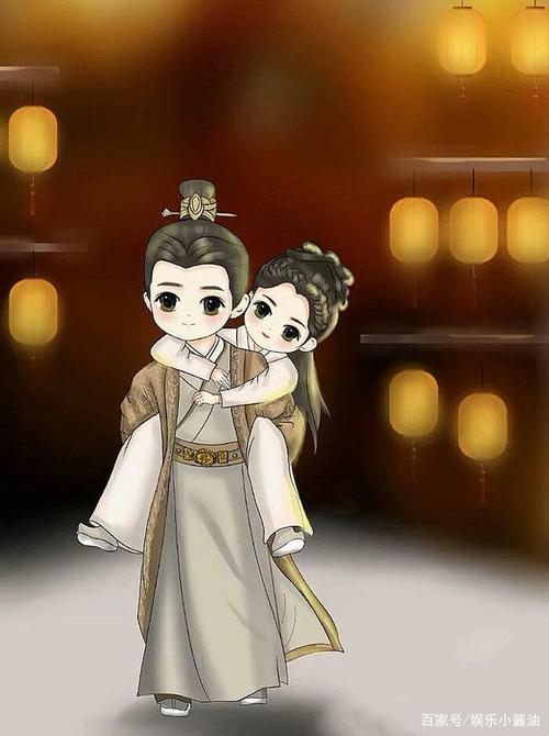 当《锦衣之下》中的任嘉伦谭松韵变成小漫画,真的好卡哇伊,笑了