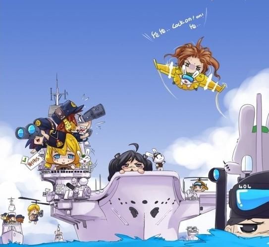 网友制作辽宁号航母超萌绘画作品(组图)