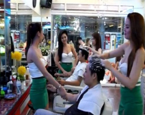 发廊,越南,酒店,按摩